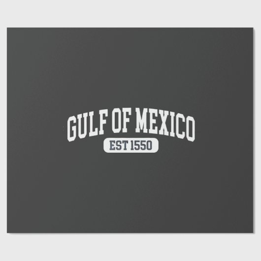 Golf van Mexico Sinds 1550 Amerikaanse Humor Cadeaupapier (Vlak)