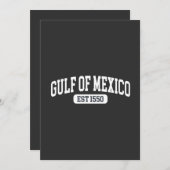 Golf van Mexico Sinds 1550 Amerikaanse Humor Kaart (Voorkant / Achterkant)