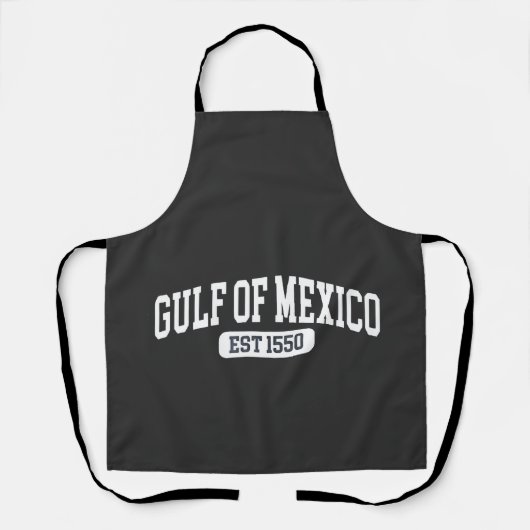 Golf van Mexico Sinds 1550 Amerikaanse Humor Schort (Voorkant)
