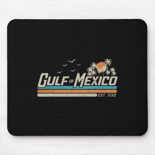 Golf van Mexico sinds 1550 Retro BE Muismat (Voorkant)