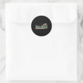 Golf van Mexico sinds 1550 Retro BE Ronde Sticker (Tas)