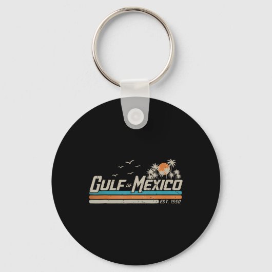 Golf van Mexico sinds 1550 Retro BE Sleutelhanger (Voorkant)