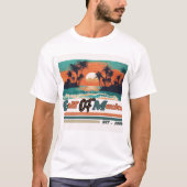 Golf van Mexico Sinds 1550 Retro Beach T-shirt (Voorkant)