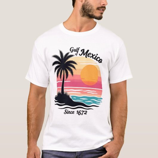 Golf van Mexico sinds 1672 - Anti-Trump Mexicanen T-shirt (Voorkant)