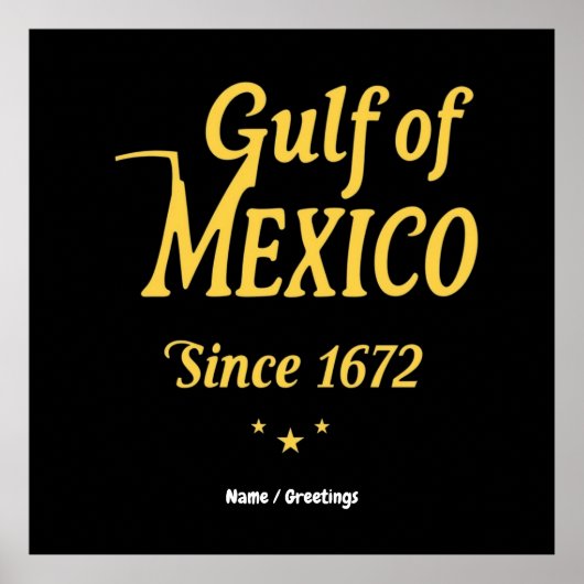 Golf van Mexico Sinds 1672, Diepe Duik in de Gesch Poster (Voorkant)