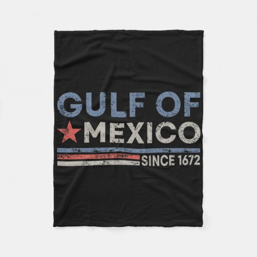  Golf van Mexico sinds 1672 Fleece Deken (Voorkant)