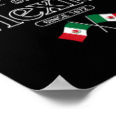 Golf van Mexico Sinds 1672 Mexicaanse vlag Mexico Poster (Hoek)