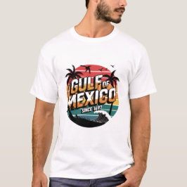  Golf van Mexico sinds 1672 - Retro Beach T-shirt