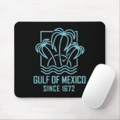 Golf van Mexico sinds 1672 Retro  zonsondergang &  Muismat (Met muis)