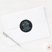 Golf van Mexico sinds 1672 Retro zonsondergang & Ronde Sticker (Envelop)