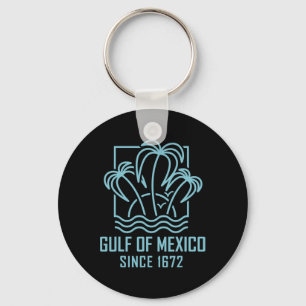 Golf van Mexico sinds 1672 Retro  zonsondergang &  Sleutelhanger