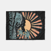 Golf van Mexico sinds 1672 strand 2-zijdig T- Fleece Deken (Voorkant (Horizontaal))