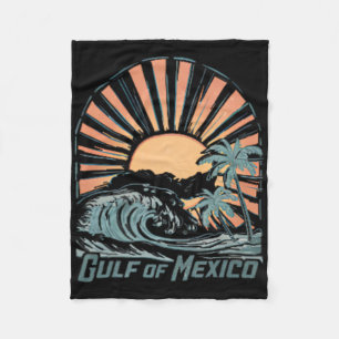 Golf van Mexico sinds 1672 strand 2-zijdig T- Fleece Deken