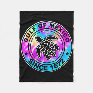 Golf van Mexico sinds 1672 Tie Dye Zee Turtle Mexi Fleece Deken