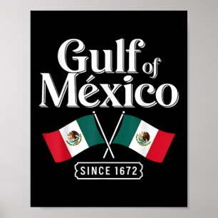Golf van Mexico sinds 1672 Trump 2025 Retro Vintag Poster