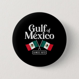 Golf van Mexico sinds 1672 Trump 2025 Retro Vintag Ronde Button 5,7 Cm
