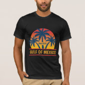 Golf van Mexico Tropische Palmbomen Zonsondergang T-shirt (Voorkant)