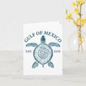 Golf van Mexico Turtle Kaart (Gele Bloem)