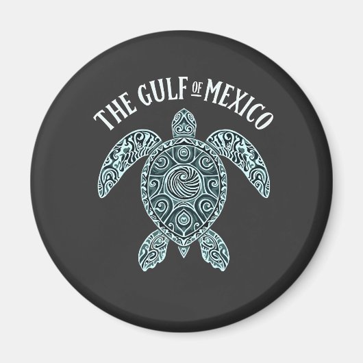 Golf van Mexico Turtle Zee Latino Magneet (Voorkant)