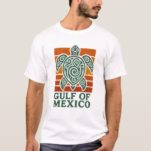 Golf van Mexico vibes Zeeen schildpad T-shirt