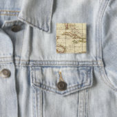 Golf van Mexico Vierkante Button 5,1 Cm (In situ)