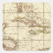 Golf van Mexico Vierkante Sticker (Voorkant)