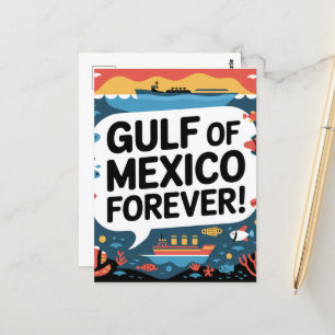Golf van Mexico voor altijd Briefkaart