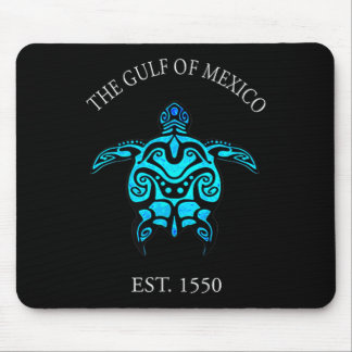 Golf van Mexico voor altijd schildpad Muismat