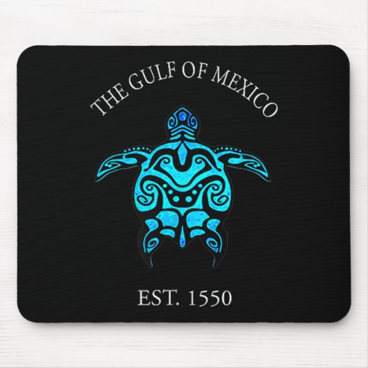 Golf van Mexico voor altijd schildpad Muismat (Voorkant)