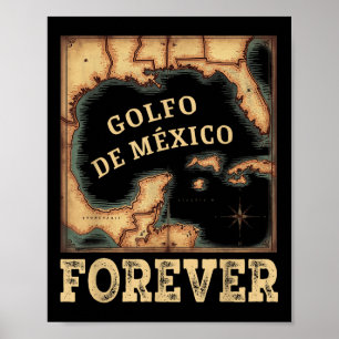 Golf van Mexico zomer niet Trump Amerikaanse gesch Poster