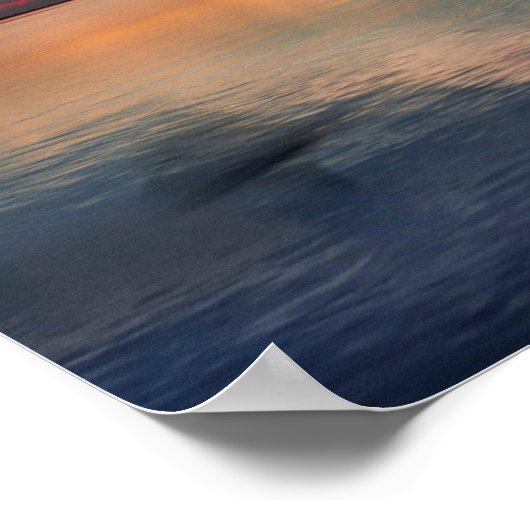 Golf van Mexico Zonsondergang Poster (Hoek)