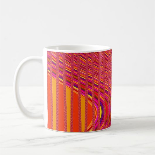 Golf van Mok met tapijtkoffie, roze-Oranje (Links)