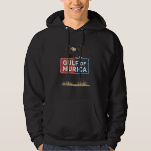 Golf van Murica Eagle Sunset Retro Verenigde Stat Hoodie