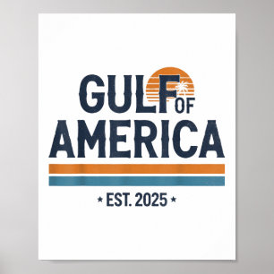 Golf van ons Amerika 2025 Vintage Amerikaanse vlag Poster