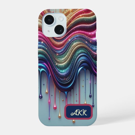 Golf van Regenboog iPhone 15 Case (Achterkant)