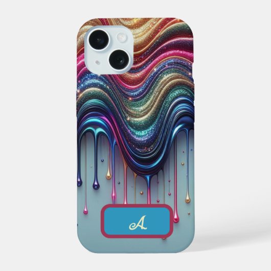 Golf van Regenboog iPhone 15 Case (Achterkant)