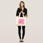 Golf van rode harten, Bruidsmeisje canvas tas (Voorkant (model))
