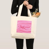 Golf van rode harten, Bruidsmeisje canvas tas (Voorkant (product))