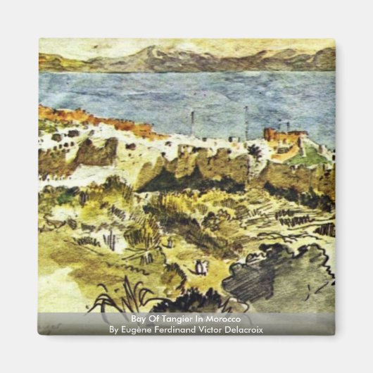 Golf van Tanger in Marokko Magneet (Voorkant)