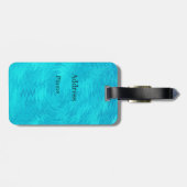 Golf van Turquoise Bagagelabel (Achterkant horizontaal)