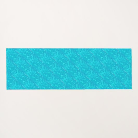 Golf van Turquoise Yogamat (Achterkant (horizontaal))