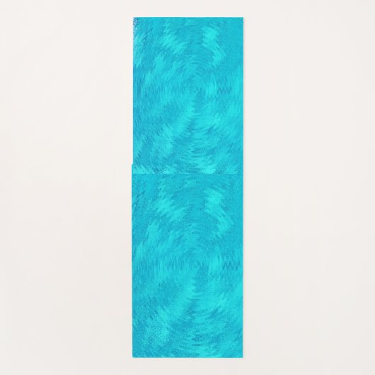 Golf van Turquoise Yogamat (Voorkant)