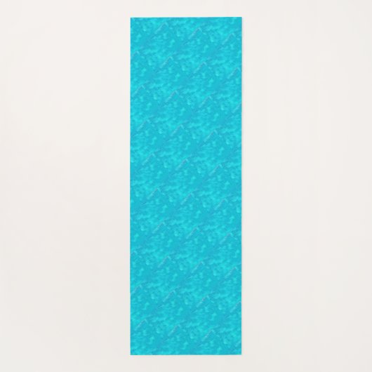 Golf van Turquoise Yogamat (Achterkant)