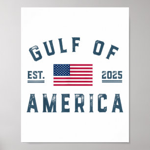 Golf van Verenigde Staten 2025 Amerikaanse vlag Go Poster