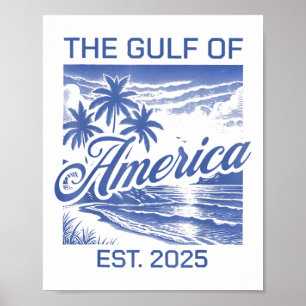 Golf van Verenigde Staten 2025 Amerikaanse vlag Go Poster