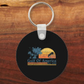 Golf van Verenigde Staten 2025 Retro Beach 2 Sleutelhanger (Voorkant)