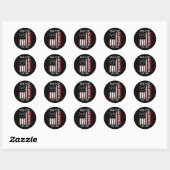 Golf van Verenigde Staten 2025 Ronde Sticker (Vel)