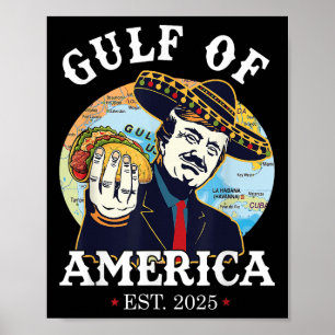 Golf van Verenigde Staten 2025 Vlag  Amerika _6 Poster