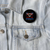 Golf van Verenigde Staten Est. 2025 Grappige Golf  Ronde Button 5,7 Cm (In situ)