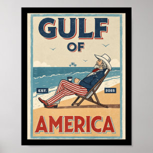 Golf van Verenigde Staten Est. 2025 Uncle Sam Patr Poster